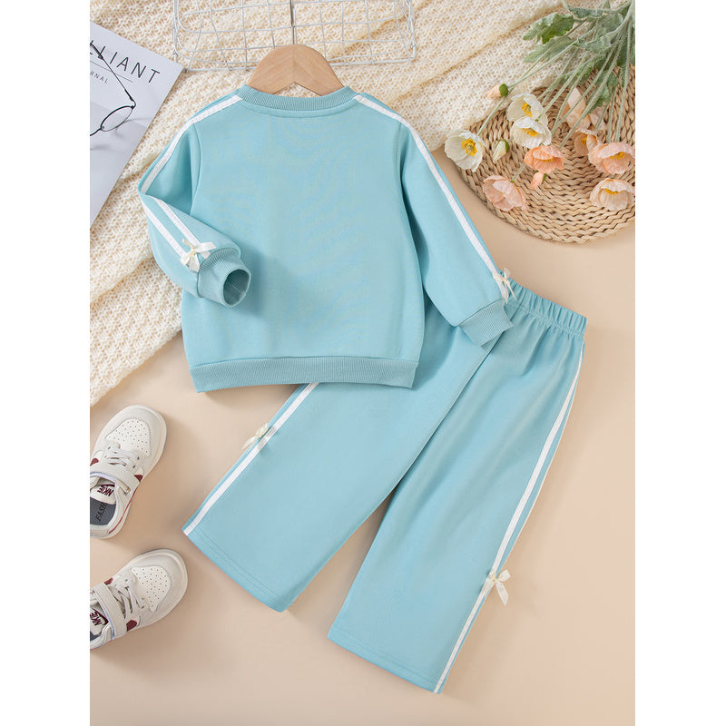 Foreign Trade New Baby and Clothing Two-Piece Trendy Children's Spring Outfit Fashion Set Sports