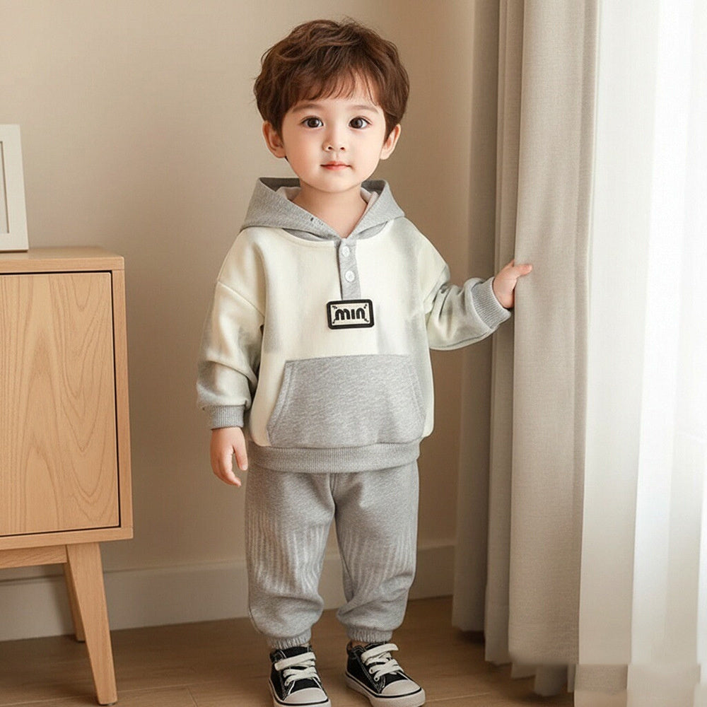 Boys' Autumn Outfit, New Spring Style for Baby Boys, Casual and Stylish Tie-Dye Hoodie Two-Piece Set