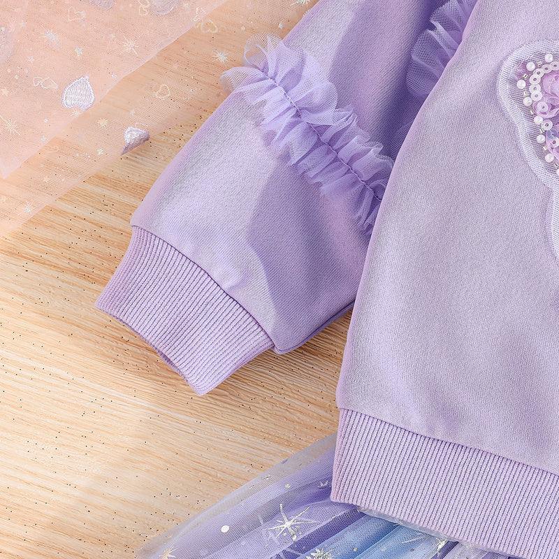 2025 European American INS Best-Selling Girls' Sleeveless Round-Neck Top and Princess-Style Fashionable Versatile Skirt Set