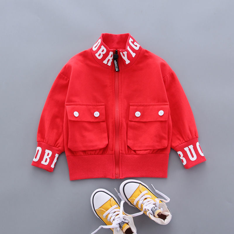 2025 New Spring and Stylish Three-Piece Set 0-4 Years Old Children's Fashion Jacket Outerwear Baby Autumn Outfit
