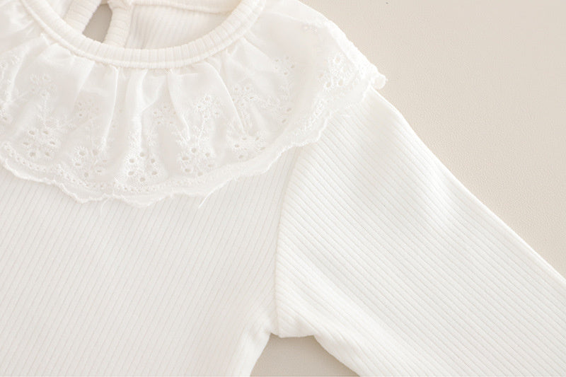 Girls' Outfit 2025 New Casual Spring and Autumn Stylish Clothes Baby Bowknot Vest Three-Piece Set