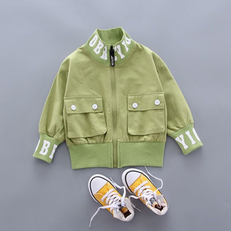 2025 New Spring and Stylish Three-Piece Set 0-4 Years Old Children's Fashion Jacket Outerwear Baby Autumn Outfit