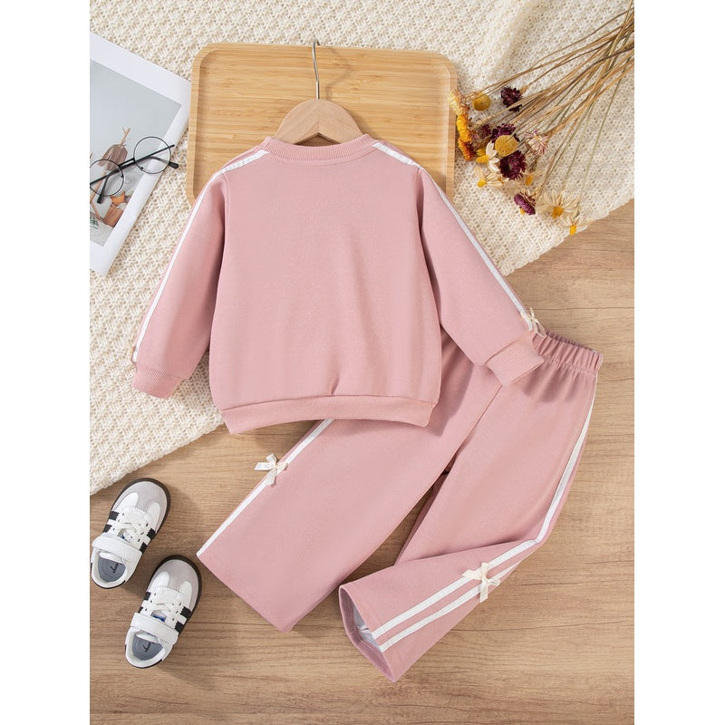 Foreign Trade New Baby and Clothing Two-Piece Trendy Children's Spring Outfit Fashion Set Sports