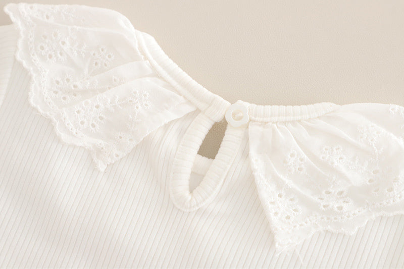 Girls' Outfit 2025 New Casual Spring and Autumn Stylish Clothes Baby Bowknot Vest Three-Piece Set