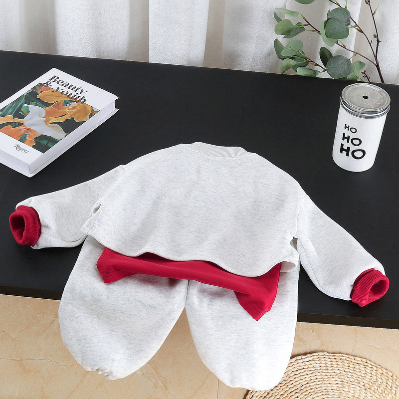 Girls' Outfit 2026 New Fashionable Colorful Letter Three-Piece Set for Children Baby Spring and Autumn Clothes Wholesale