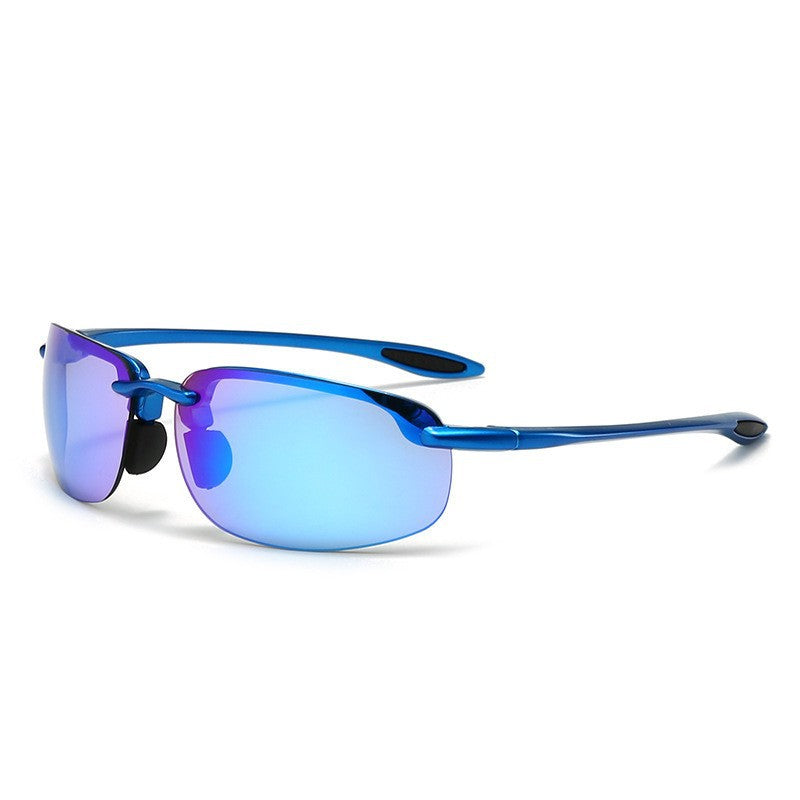 New European and American foreign trade classic sports sunglasses retro men's toad glasses cross-border sunglasses real film glasses