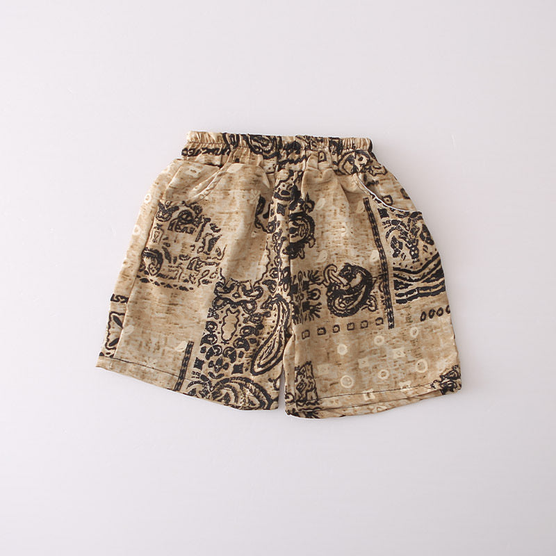 Boys' Outfit 2026 New Fashionable Bear Head Sleeveless Two-Piece Set Boys, Stylish Summer Clothes for Baby Boys