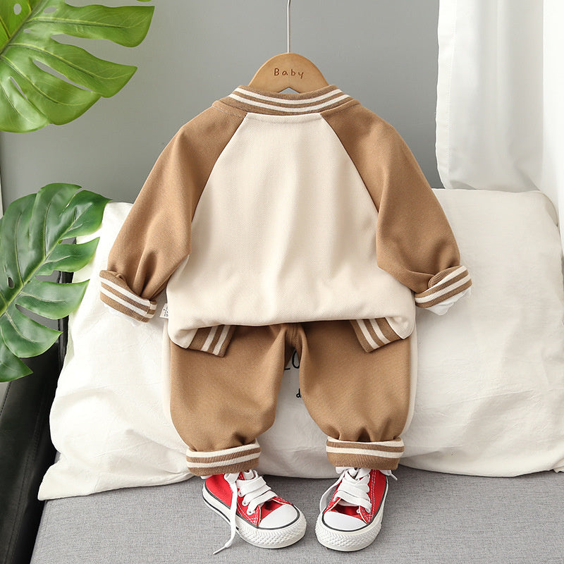 Boys' Sweatshirt 2023 New Style Toddlers and Kids, Autumn Children's Casual Three-Piece Set for Boys