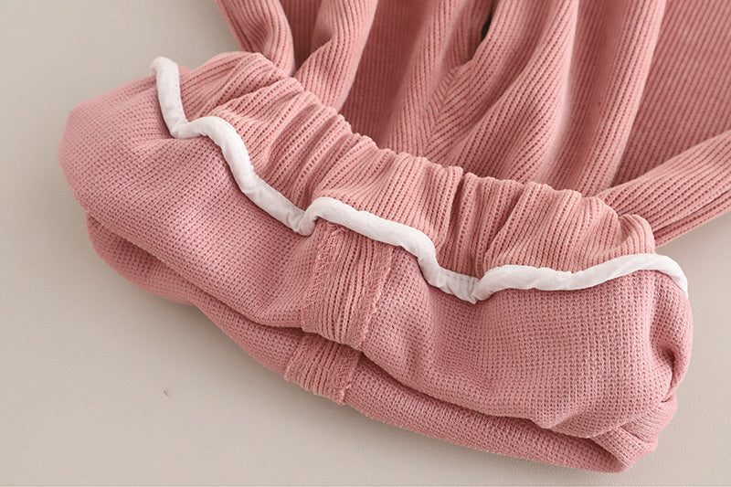 Girls' Outfit 2025 New Casual Spring and Autumn Stylish Clothes Baby Bowknot Vest Three-Piece Set
