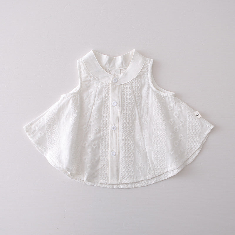 Girls' Outfit 2026 New Fashionable Skirted Sleeveless Shirt Short-Sleeve Two-Piece Set Baby Clothes Summer Trend